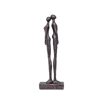 Escultura casal 45x15x9cm