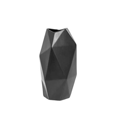 Vaso facet preto 20x12x12cm