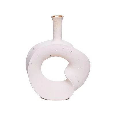 Vaso nuvem creme 29x23x9cm