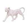 Escultura Pantera Creme 17x35x10cm