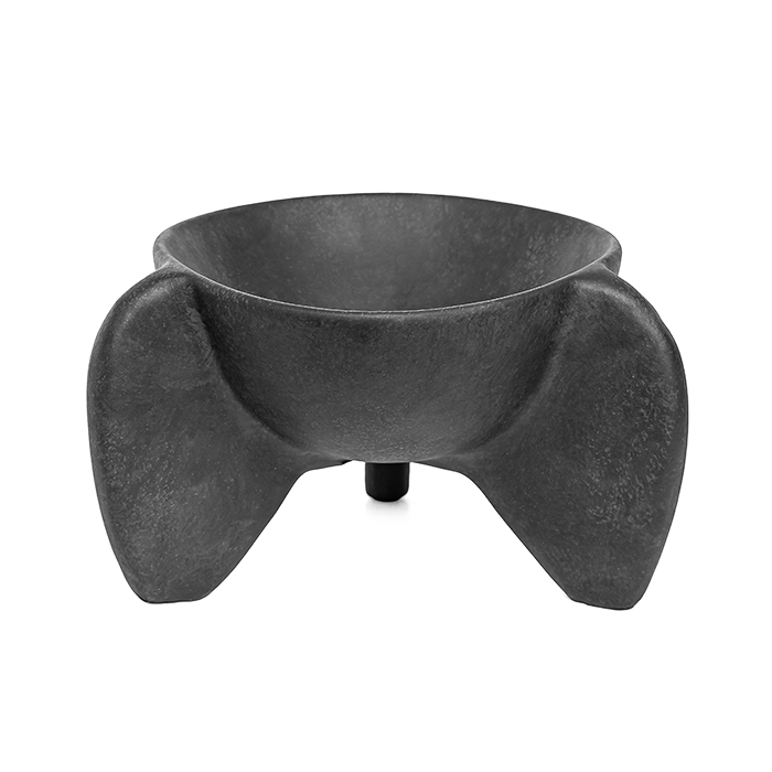 Centro de Mesa Calice Preto 13x27x8cm