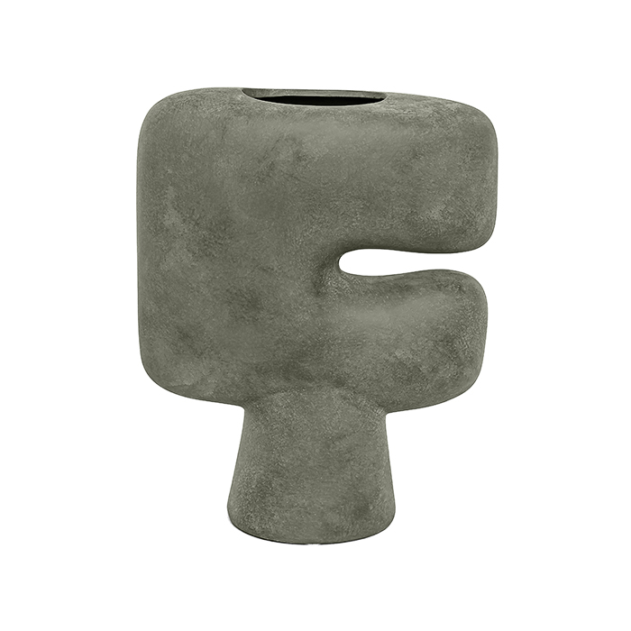 Vaso Fenda Verde 26x21x9cm