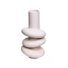 Vaso Espiral Bege Areia 29x15x15cm