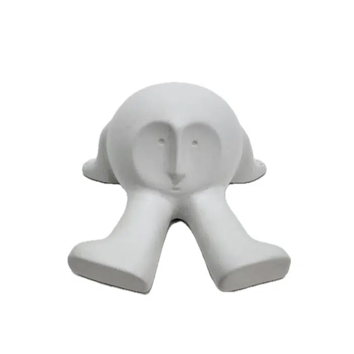 Escultura Max Relaxado Branco 11x23x17cm