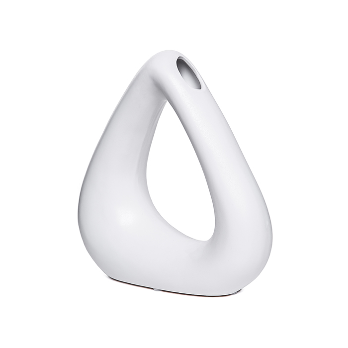 Vaso Delta Branco 25x24x9cm