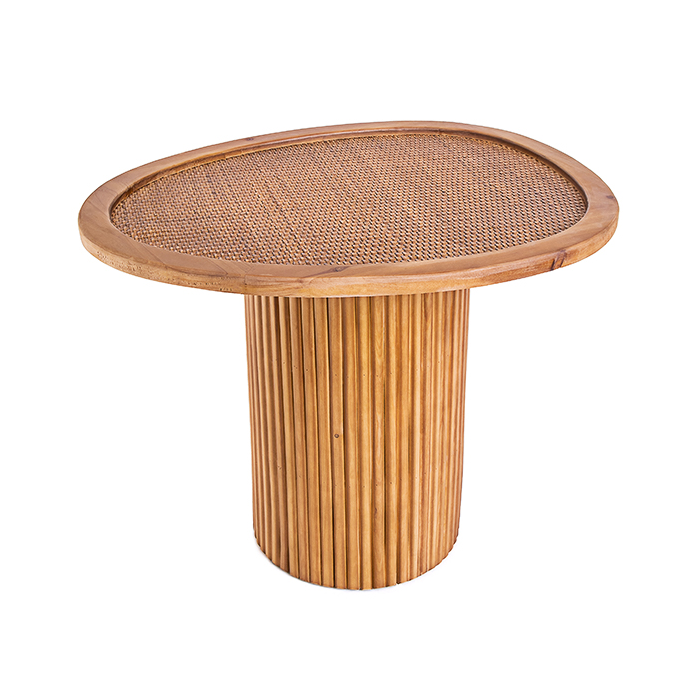 Mesa Lateral Rattan 49x59x49cm