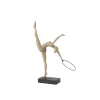 Escultura Ginasta com Argola 36x22x10cm