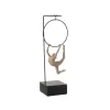 Escultura Ginasta Segurando Argola 48x18x13cm