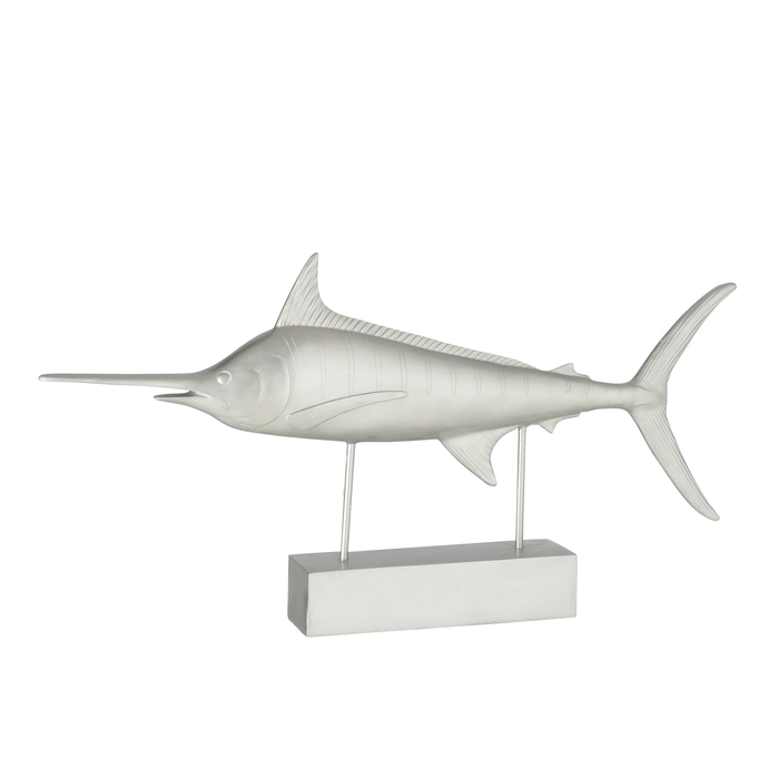 Escultura peixe espada 38x72x8cm