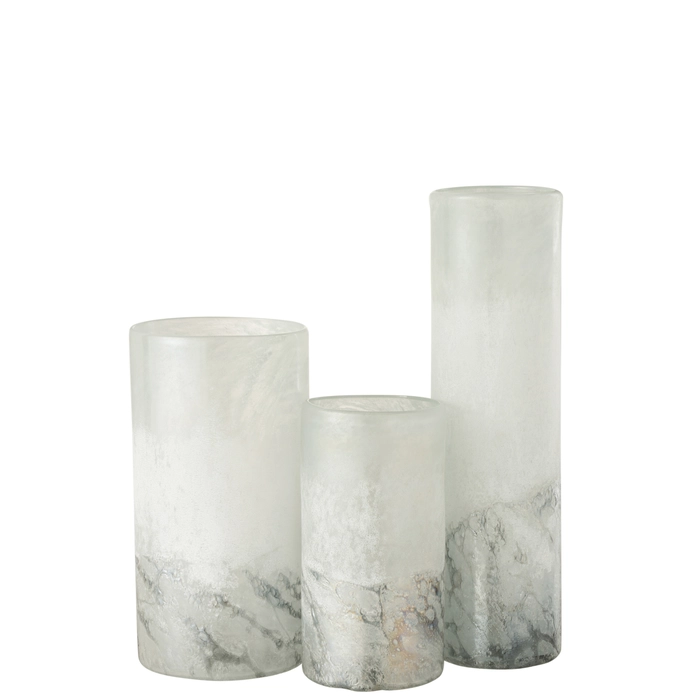 Alternative view of Vaso scavo em vidro 40x11x11cm