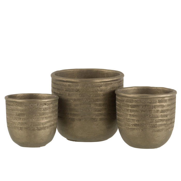 Alternative view of Cachepot chalet 16x18x18cm