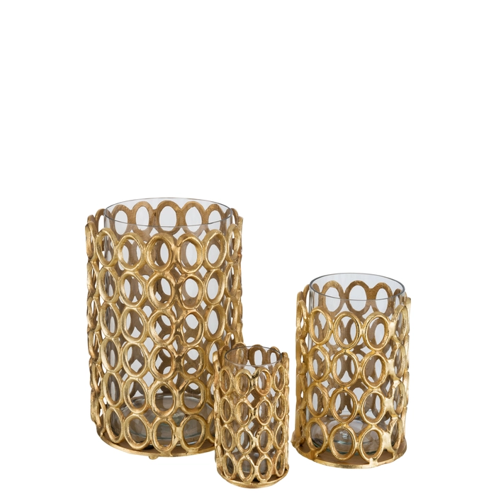 Alternative view of Vaso rings em aluminio 29x20x20cm