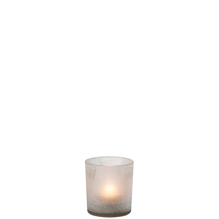 Alternative view of Castical folhas em vidro 8x7x7cm