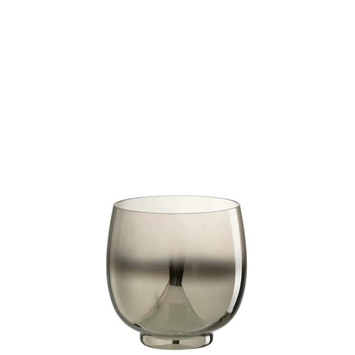 Castical em vidro fume 14x14x14cm