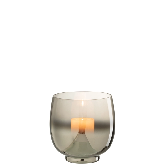 Alternative view of Castical em vidro fume 14x14x14cm