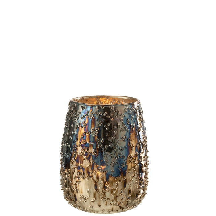 Alternative view of Castical points em vidro 16x13x13cm