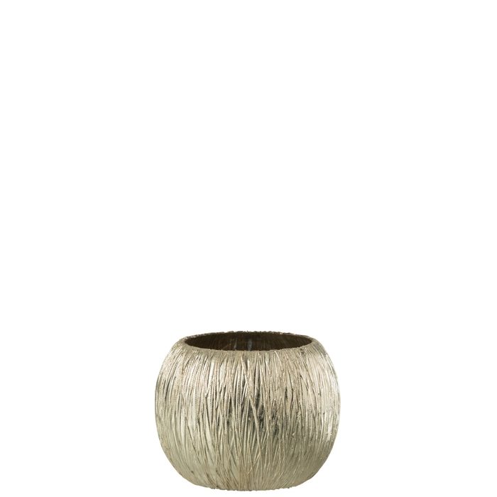 Castical lines prata em vidro 8x10x10cm