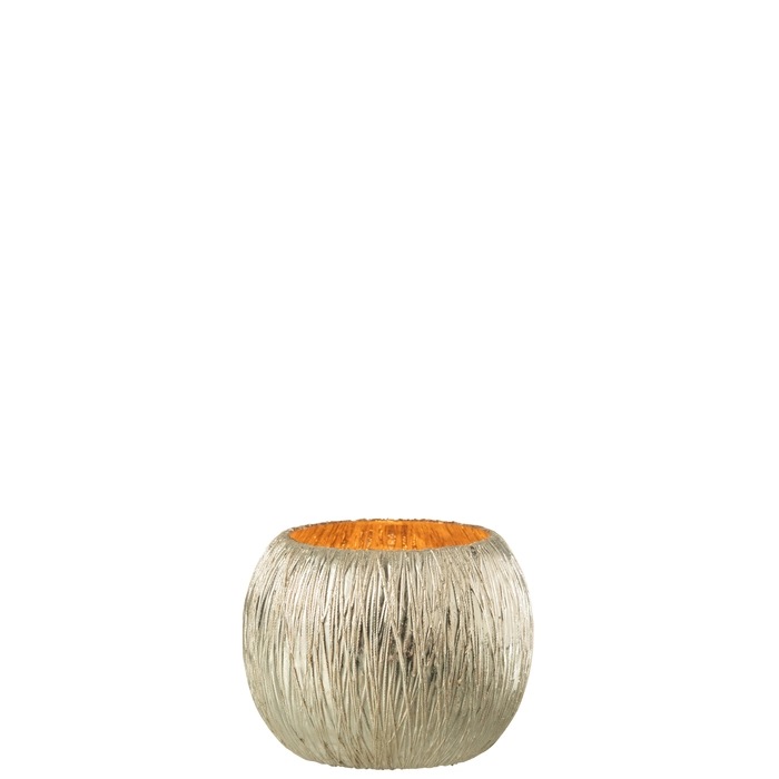 Alternative view of Castical lines prata em vidro 8x10x10cm