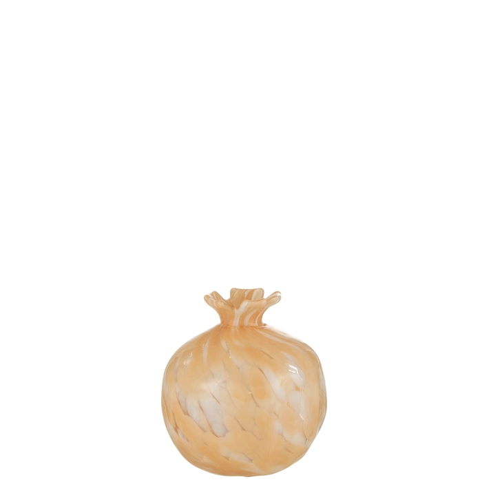 Vaso melissa bege 14x12x12cm