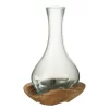 Vaso gamal com base em madeira 34x18x18cm