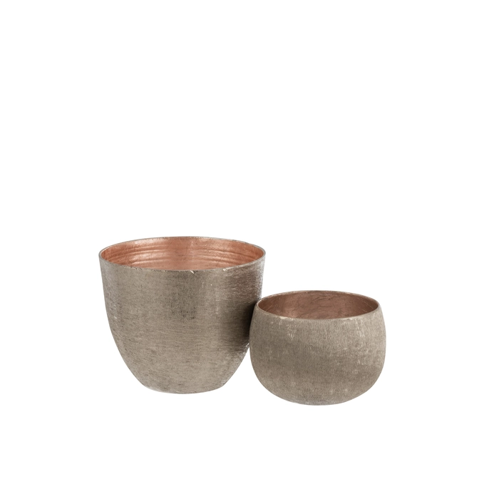 Alternative view of Centro laquer em metal 13x15x15cm