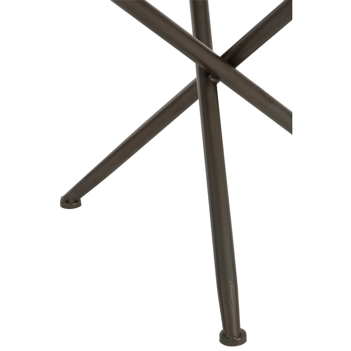 Alternative view of Mesa lateral em madeira/vidro com suporte em metal 52x50x50cm