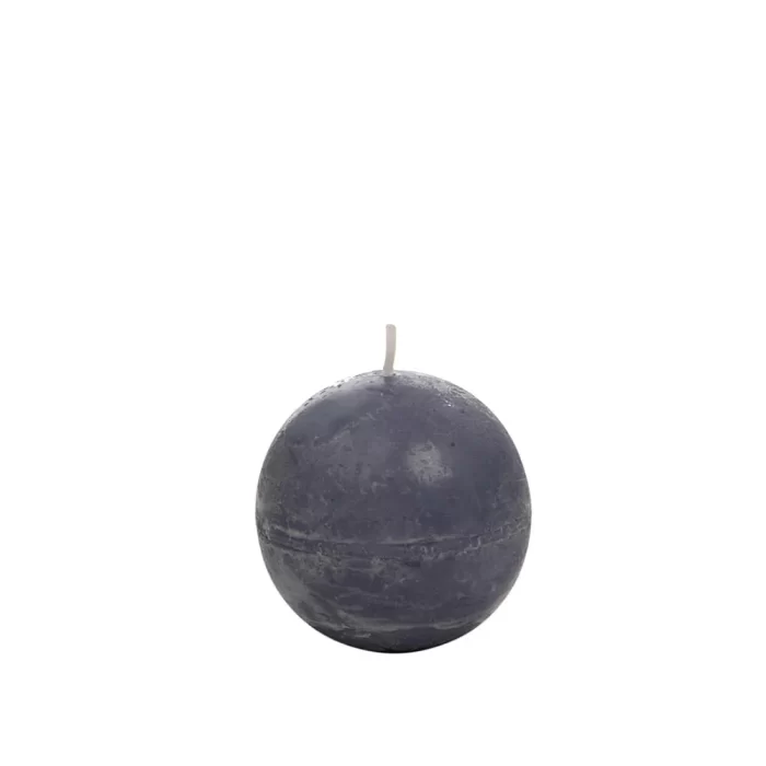 Vela redonda petróleo - 16h 7x7x7cm