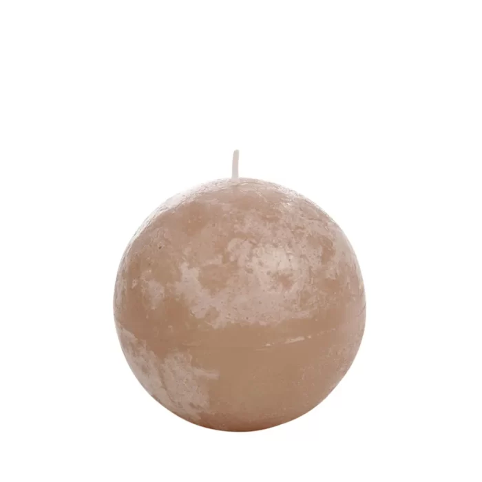 Vela redonda cinza - 39h 9x9x9cm