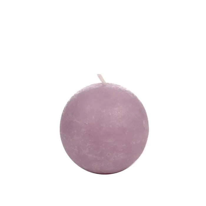 Vela redonda lavanda - 24h 8x8x8cm