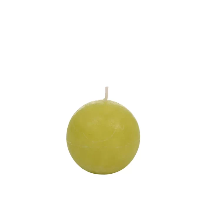 Vela redonda maçã verde - 16h 7x7x7cm