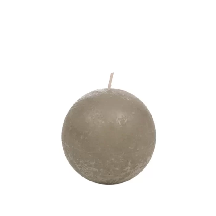 Vela redonda verde musgo - 24h 8x8x8cm