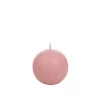 Vela redonda rosa - 16h 7x7x7cm