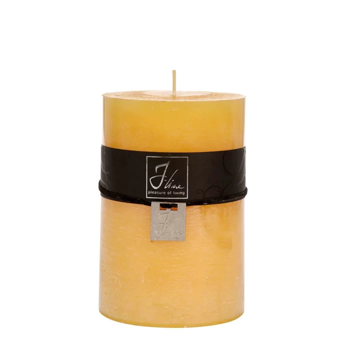 Vela cilíndrica amarela - 120h 15x10x10cm