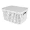 Cesto organizador com tampa 13x24x18cm