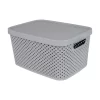 Cesto organizador cinza p 13x24x18cm