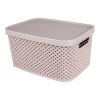 Cesto organizador rosa p 13x24x18cm