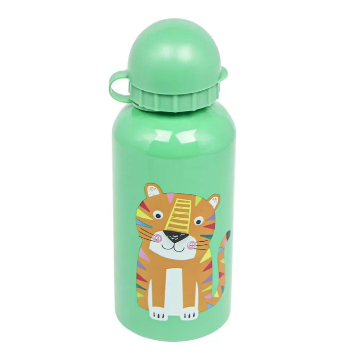 Garrafa térmica tigre verde 18x7x7cm