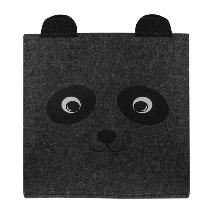 Cesto brinquedos panda 36x31x31cm