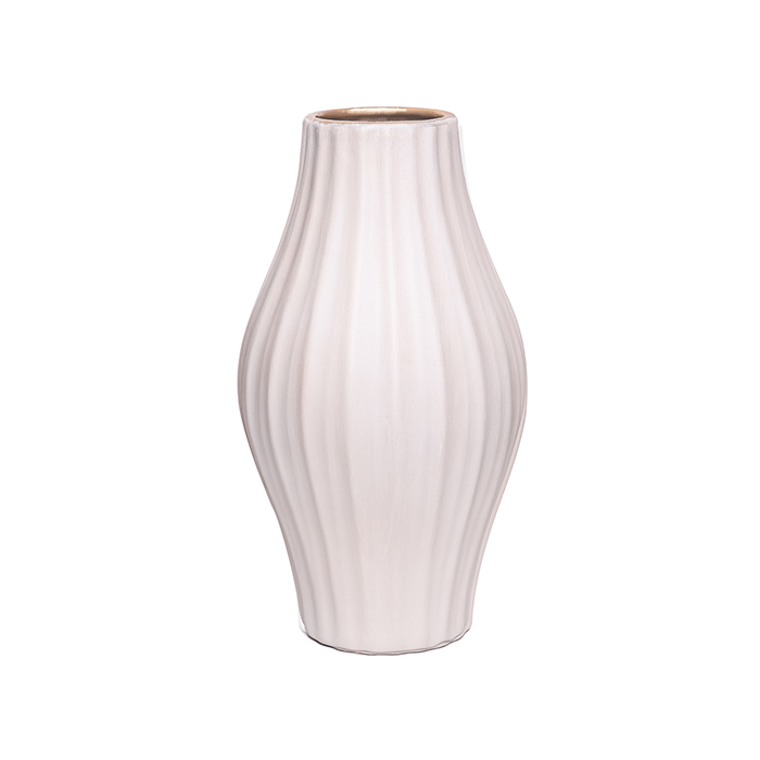 Vaso bulb creme 28x15x15cm