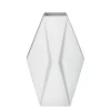 Vaso losango branco 45x26x10cm