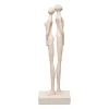 Escultura casal creme 45x15x9cm