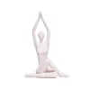 Escultura yoga maos alto creme 23x16x8cm