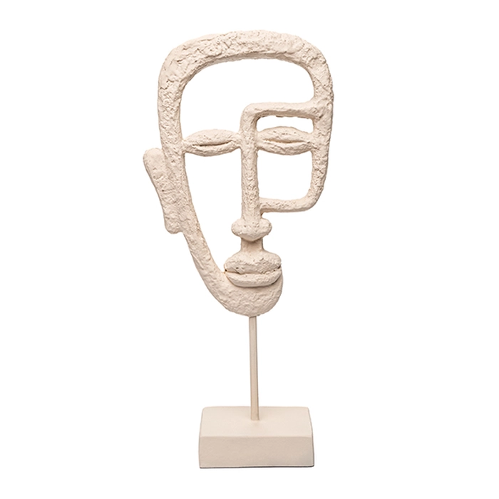 Escultura face creme 34x16x7cm