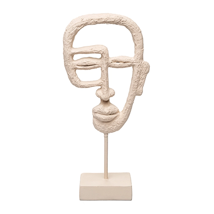 Escultura face creme 32x15x7cm
