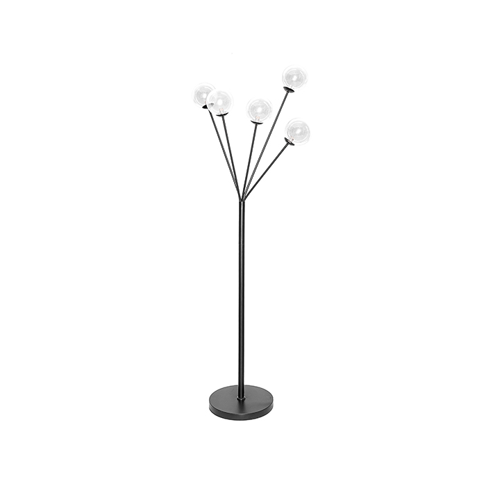 Luminária de chão tree preta 156x56x30cm