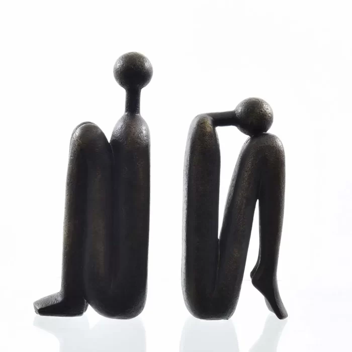 Jogo de porta livros figura 23x19x6cm