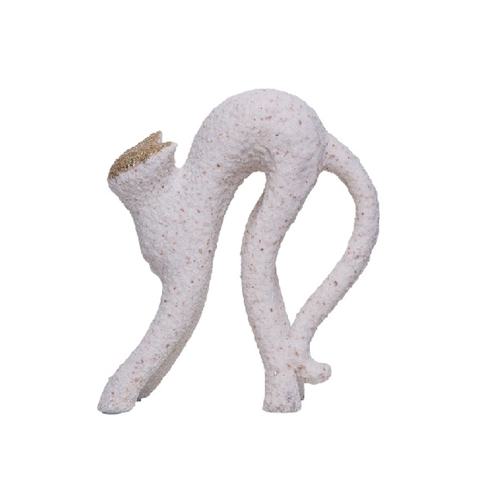 Escultura gato areado 17x15x6cm