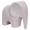 Escultura elefante marrom 13x15x7cm