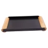 Bandeja de madeira preta 5x41x20cm