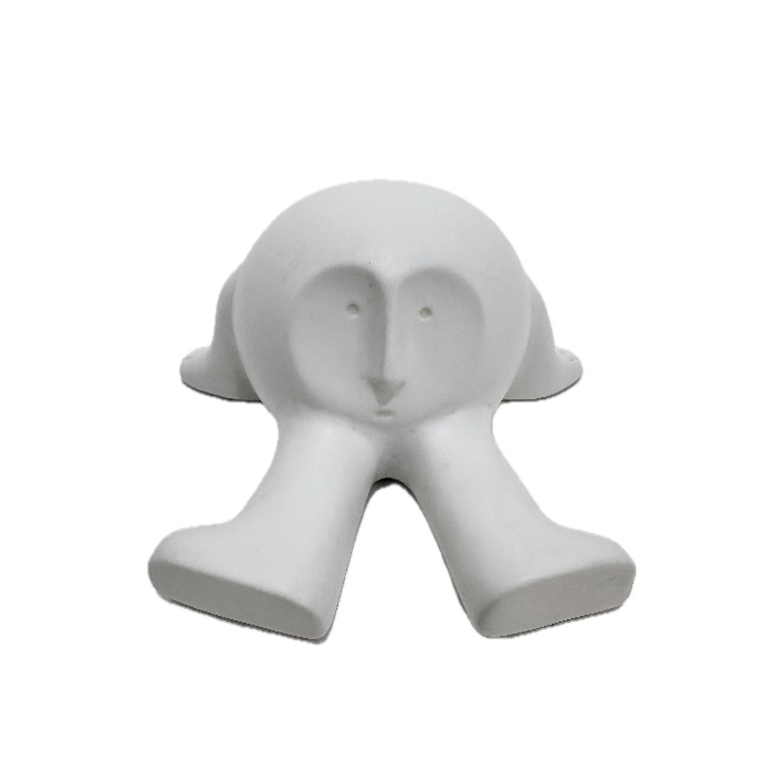 Escultura max relaxado branco 11x23x17cm